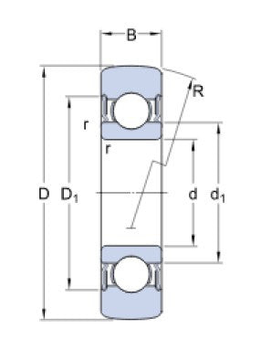 SKF 361203 R puleggia a cuscinetto