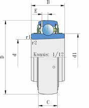 SKF YSA 212-2FK cuscinetto di bloccaggio