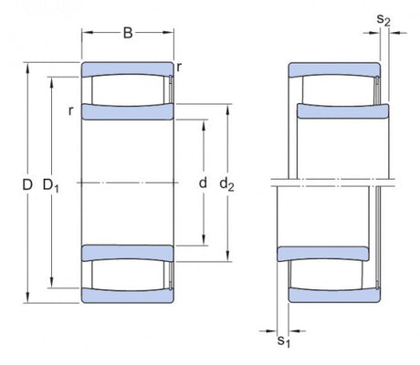 SKF C 2206 V cuscinetto a rulli