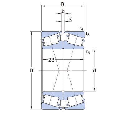 SKF 32064 X/DF cuscinetto conico