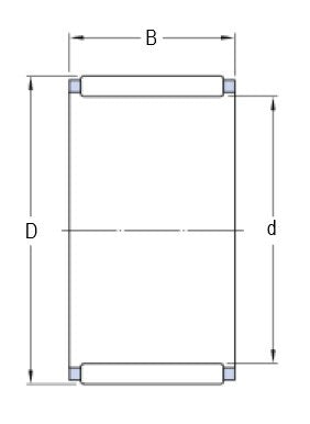 SKF K 3x5x7 TN gabbia a rulli