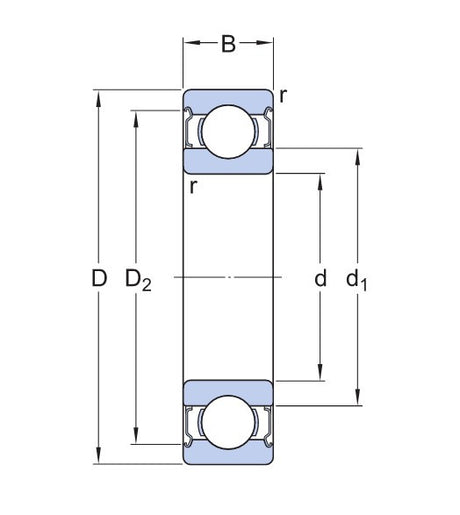 SKF 6002-2Z/C3 cuscinetto a sfera