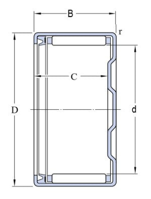 SKF BK 2518 RS cuscinetto a rulli