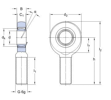SKF SA 6 E testa snodabile