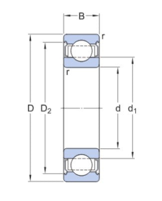 SKF 6024-2Z/VA208 cuscinetto a sfera