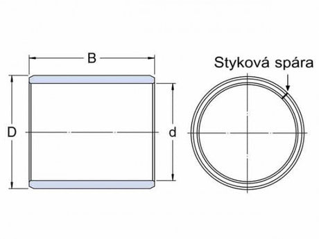 SKF PRM 303430 cuscinetto scorrevole, nastro di bronzo laminato