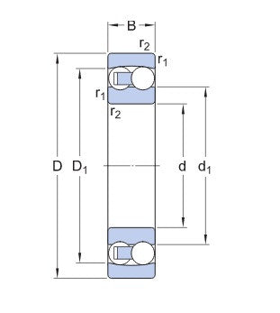 SKF 2316 M cuscinetto a sfere inclinato