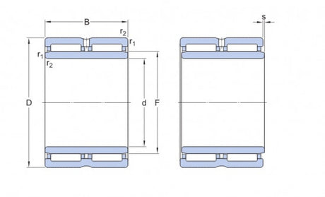 SKF NA 6916 cuscinetto a rulli