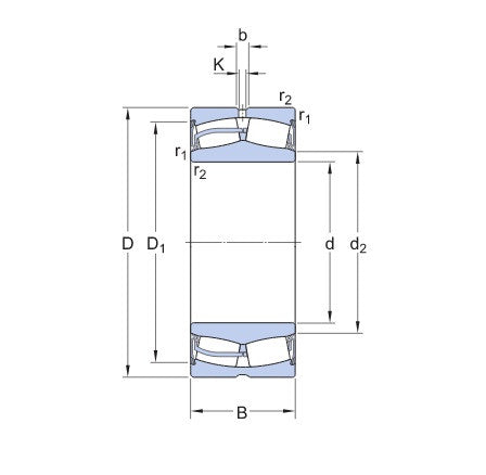 SKF 24122 2CS5/GEM cuscinetto a rulli
