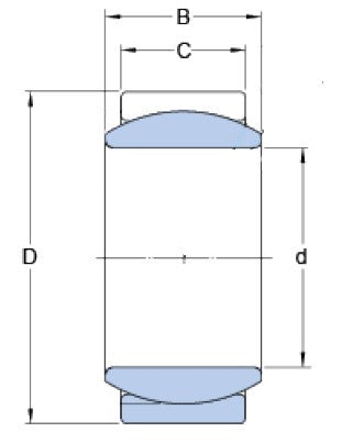SKF GE 6 E cuscinetto a sfera acciaio/acciaio