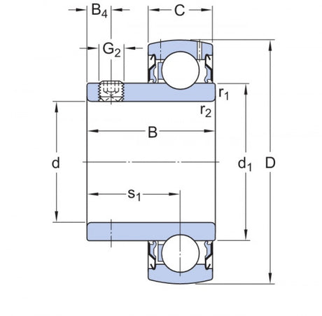 SKF YAT 208 cuscinetto di supporto