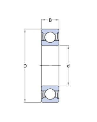 SKF 61818-2RZ cuscinetto a sfere