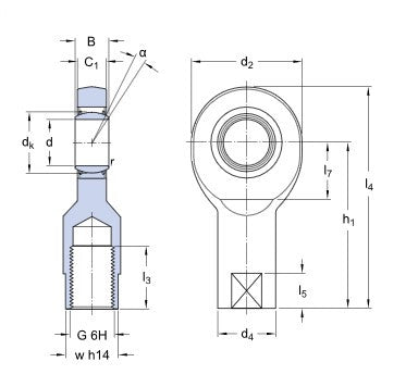 SKF SIL 35 TXE-2LS testa snodabile