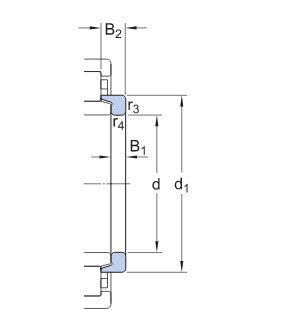 SKF HJ 314 EC/VA301 anello di supporto
