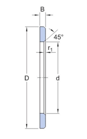 SKF LS 1024 anello di supporto assiale universale