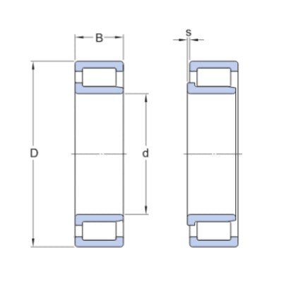 SKF NJG 2313 VH/C3 cuscinetto a rulli