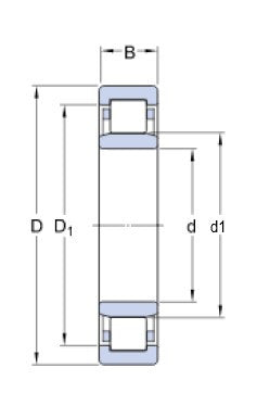 SKF NU 1006 cuscinetto a rulli