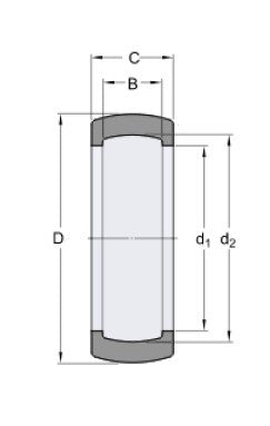 SKF RIS 206 A anello di tenuta in gomma