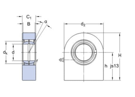 SKF SCF 40 ES testa snodabile