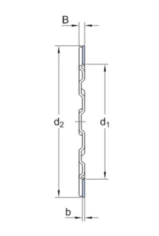 SKF ZW 65x72 rondella di spaziatura
