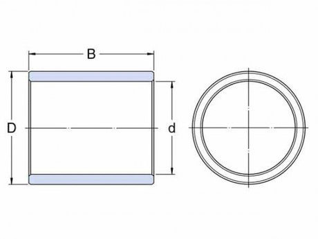 SKF PSM 152230 A51 cuscinetto scorrevole, bronzo sinterizzato