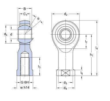 SKF SILKAC 5 M testa articolata