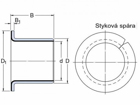 SKF PCMF 121412 E cuscinetto scorrevole a flangia, acciaio-PTFE/Pb