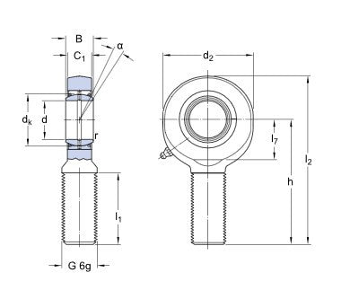 SKF SA 30 ES-2RS testa snodabile