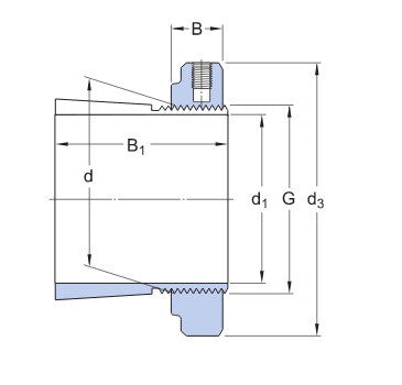 SKF H 3134 E manicotto di serraggio con dado KMFE